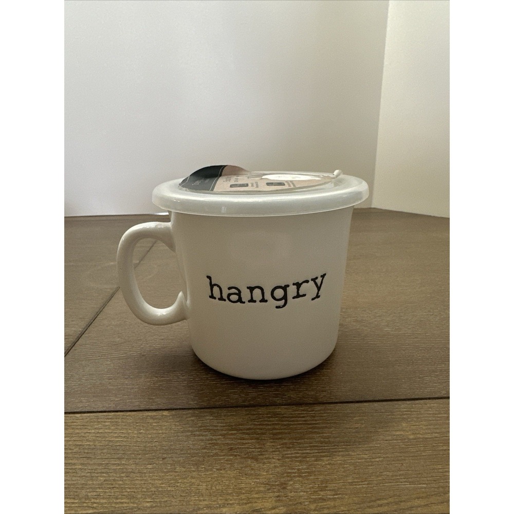 Joseph A. Ceramic 25oz Hangry‎  Soup Mug Bowl Cup- Brand New